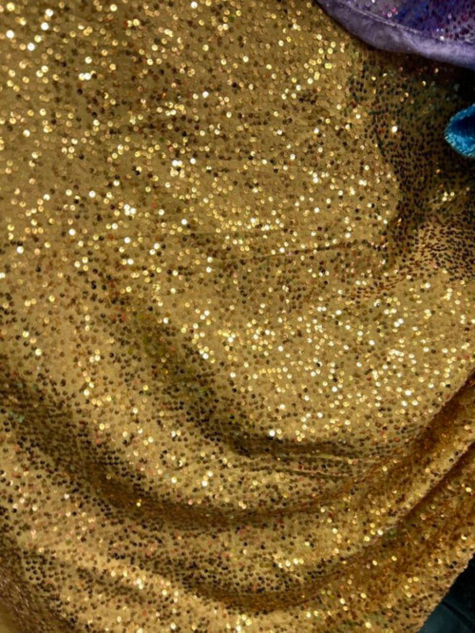 1 Yard Sequin Taffeta Fabric 50–54 inches Wide Sparkly Material for Costumes and Event Decor